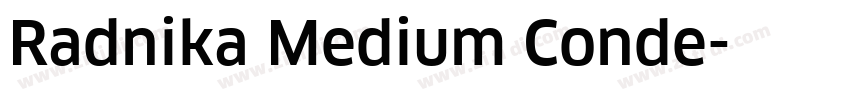 Radnika Medium Conde字体转换